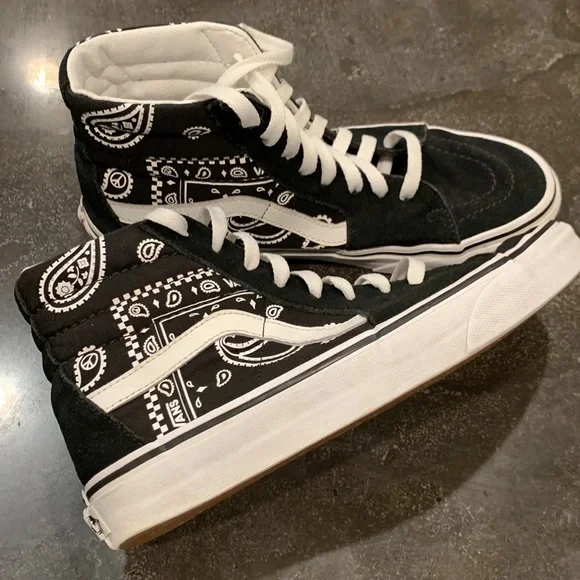 Men’s Vans Sk8 Hi Peace Paisley - Picture 8 of 13